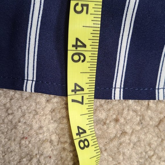 Navy and white striped midi dress - Picture 6 of 7